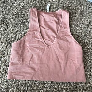 athleta v neck crop bra